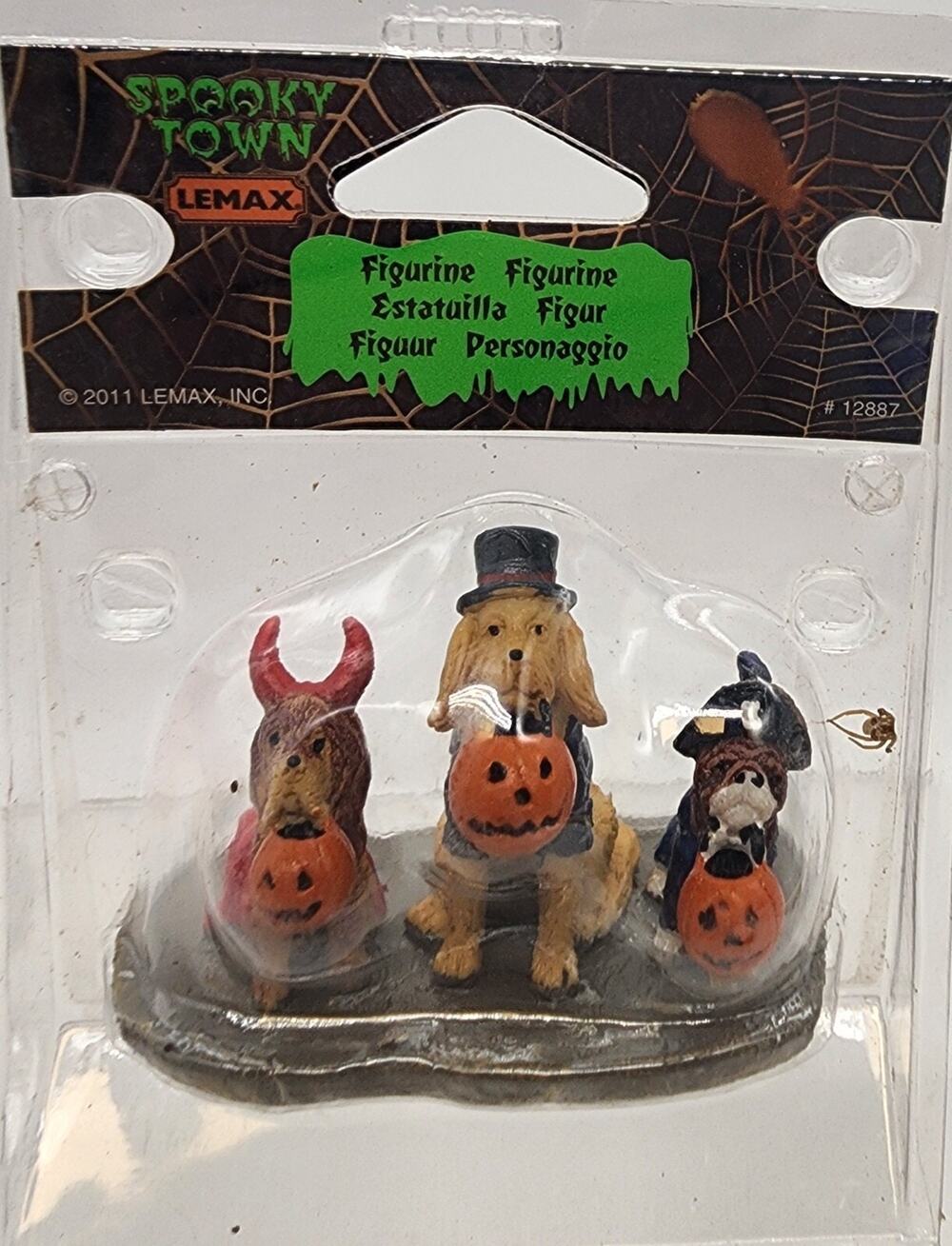RARE LEMAX SPOOKY TOWN " TRICK OR DOG TREATS " # 12887